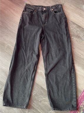 H&M DENIM High Waist Baggy Jeans 10